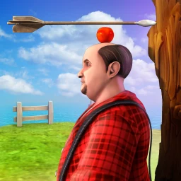 Icono de Tirador de manzana con Amigos